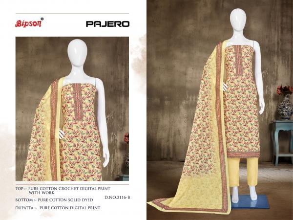 Bipson Pajero 2116 Fancy Cotton Dress Material Collection